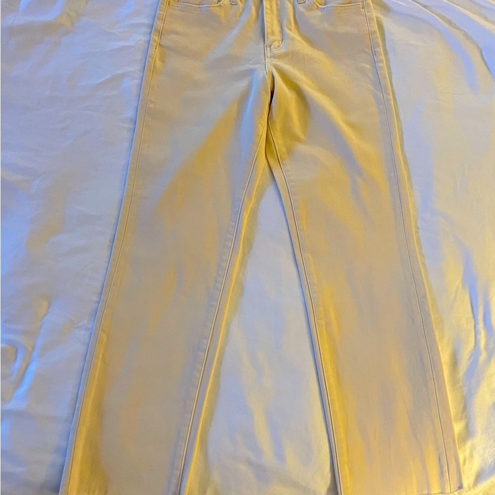 Never worn Vervet Blue cream colored jeans